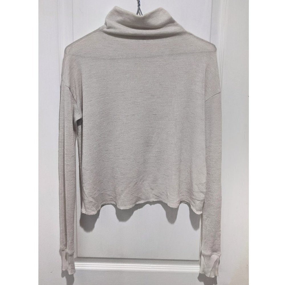 Aritzia Wilfred | Lightweight turtleneck in Heather Oat